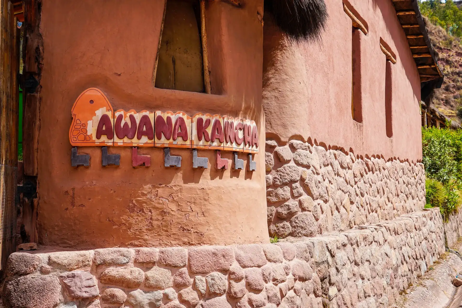 Entrance to the Awana Kancha textile and camelid centre