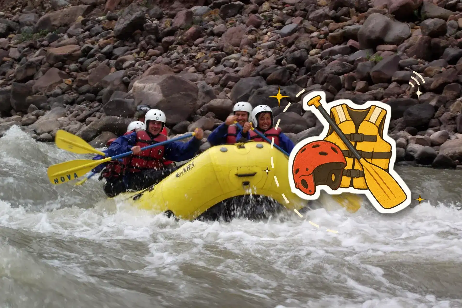 White-water rafting on the Urubamba (Vilcanota) river near Cusco