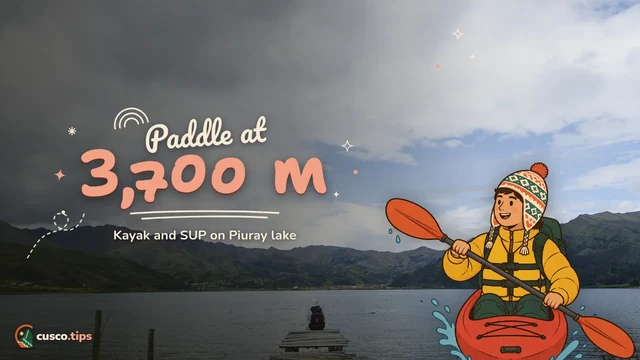 Paddle at 3,700 m — Kayaking and paddleboarding in Cusco: paddling Piuray lake at 3,700 m