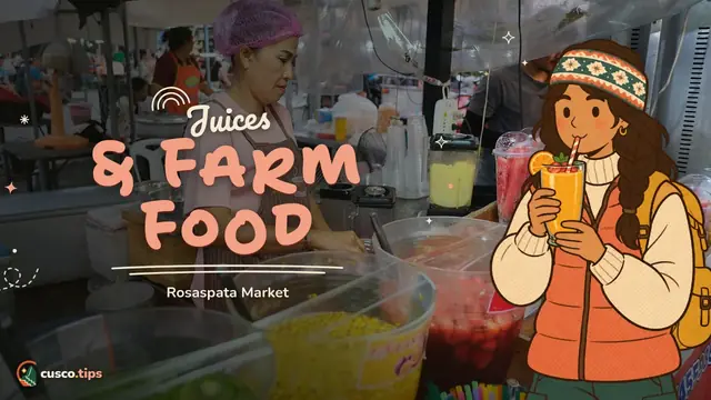 Juices & farm food — Rosaspata Market: juices, breakfasts and farm produce in Cusco