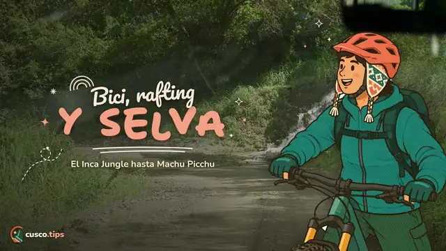 Bici, rafting y selva — Inca Jungle Trek: bici, rafting, tirolesa y caminata hasta Machu Picchu