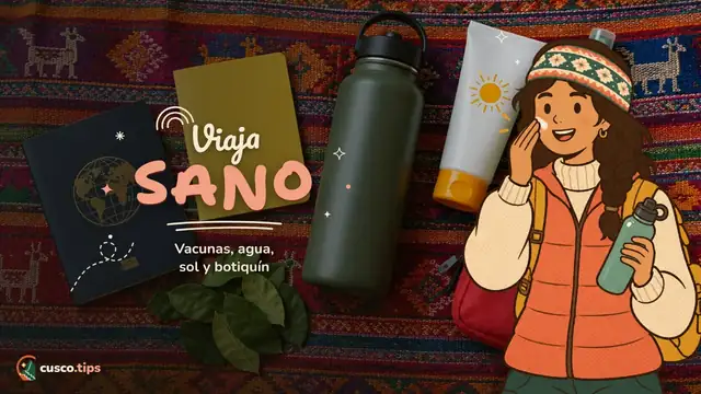 Viaja sano — Salud en Cusco: vacunas, fiebre amarilla, agua, sol y botiquín