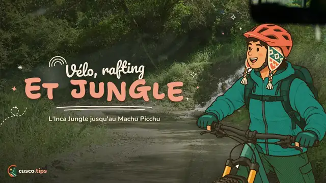 Vélo, rafting et jungle — Inca Jungle Trek : vélo, rafting, tyrolienne et randonnée jusqu'à Machu Picchu