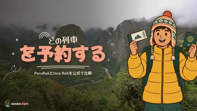 列車を選ぶ — PeruRailとInca Rail:マチュピチュ列車の選び方(時刻は公式で確認)