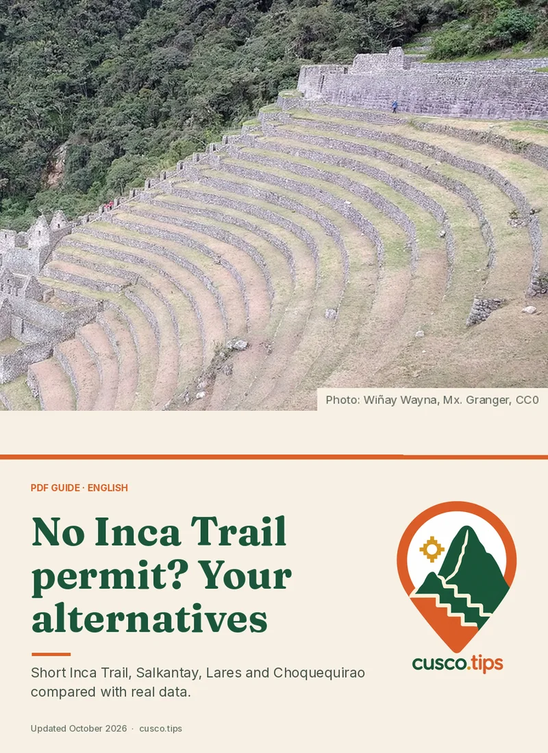 PDF guide cover: Alternatives to the Inca Trail
