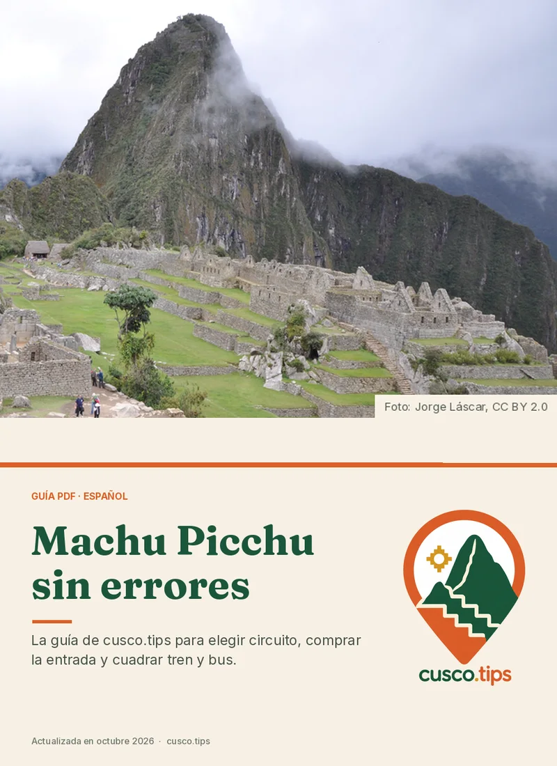 Portada de la guía PDF: Machu Picchu sin errores
