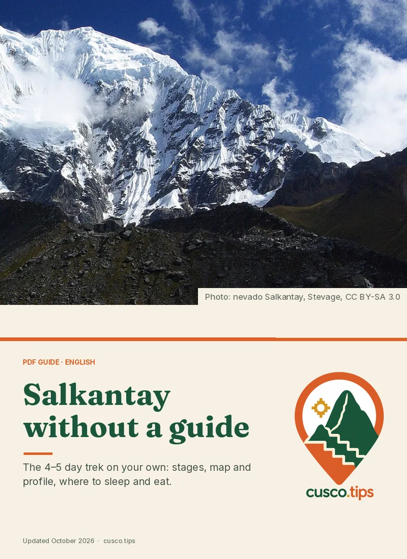 PDF guide cover: Salkantay without a guide