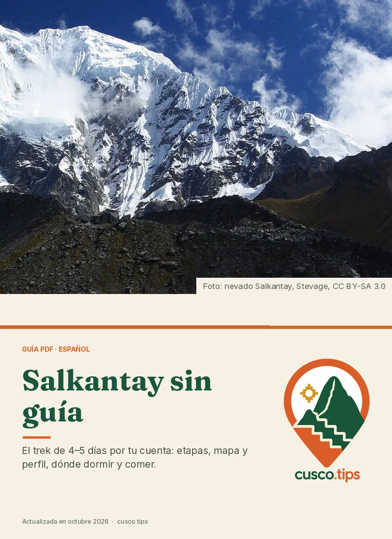 Portada de la guía PDF: Salkantay sin guía