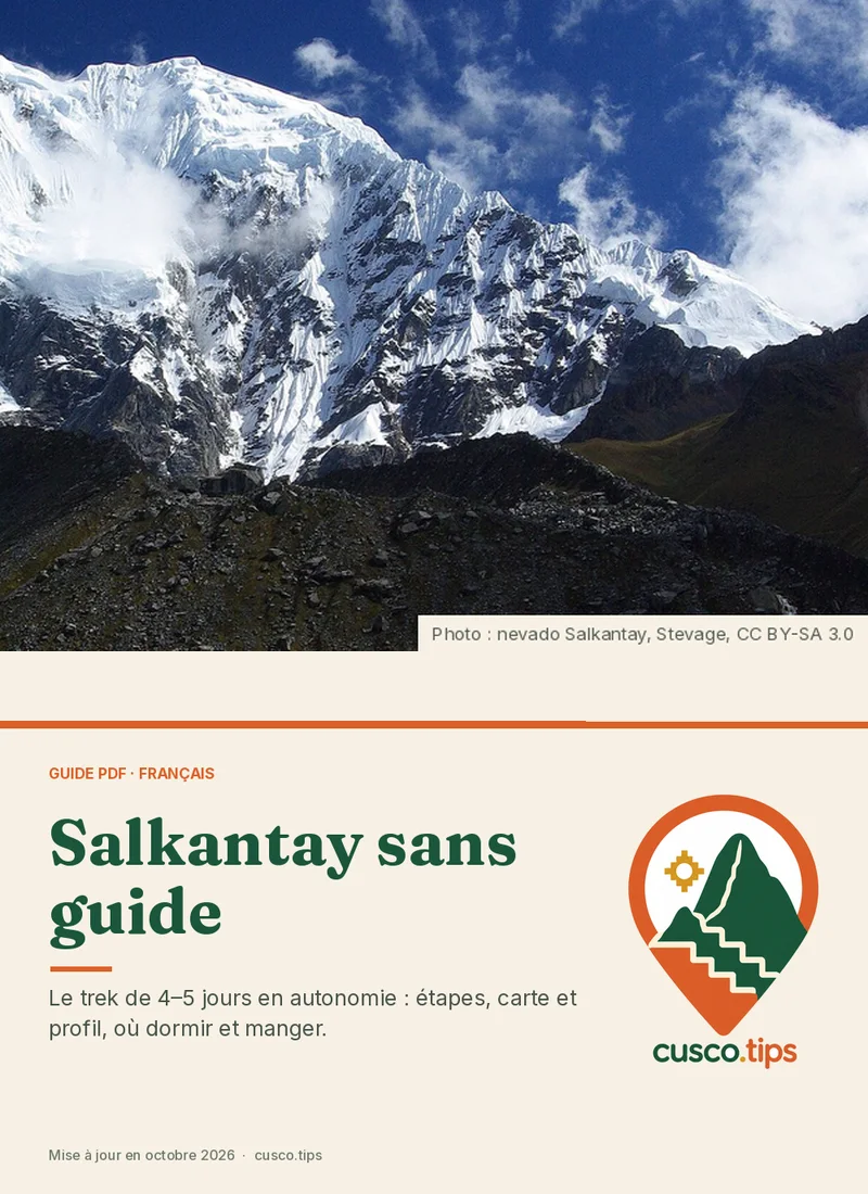 Couverture du guide PDF: Salkantay sans guide