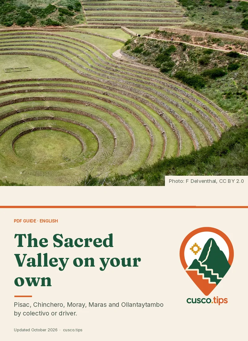 PDF guide cover: Sacred Valley independently